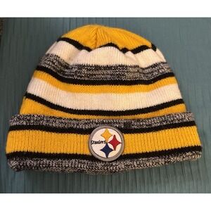 NFL Pittsburg steelers  beanie mens one size‎ stretch mustard knit